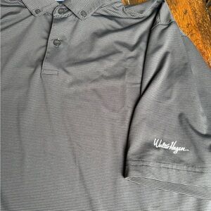 Walter‎ Hagen Black Striped  Performance II Polo Shirt Xl
